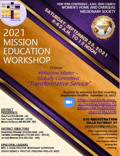 Mission Education Workshop 2021